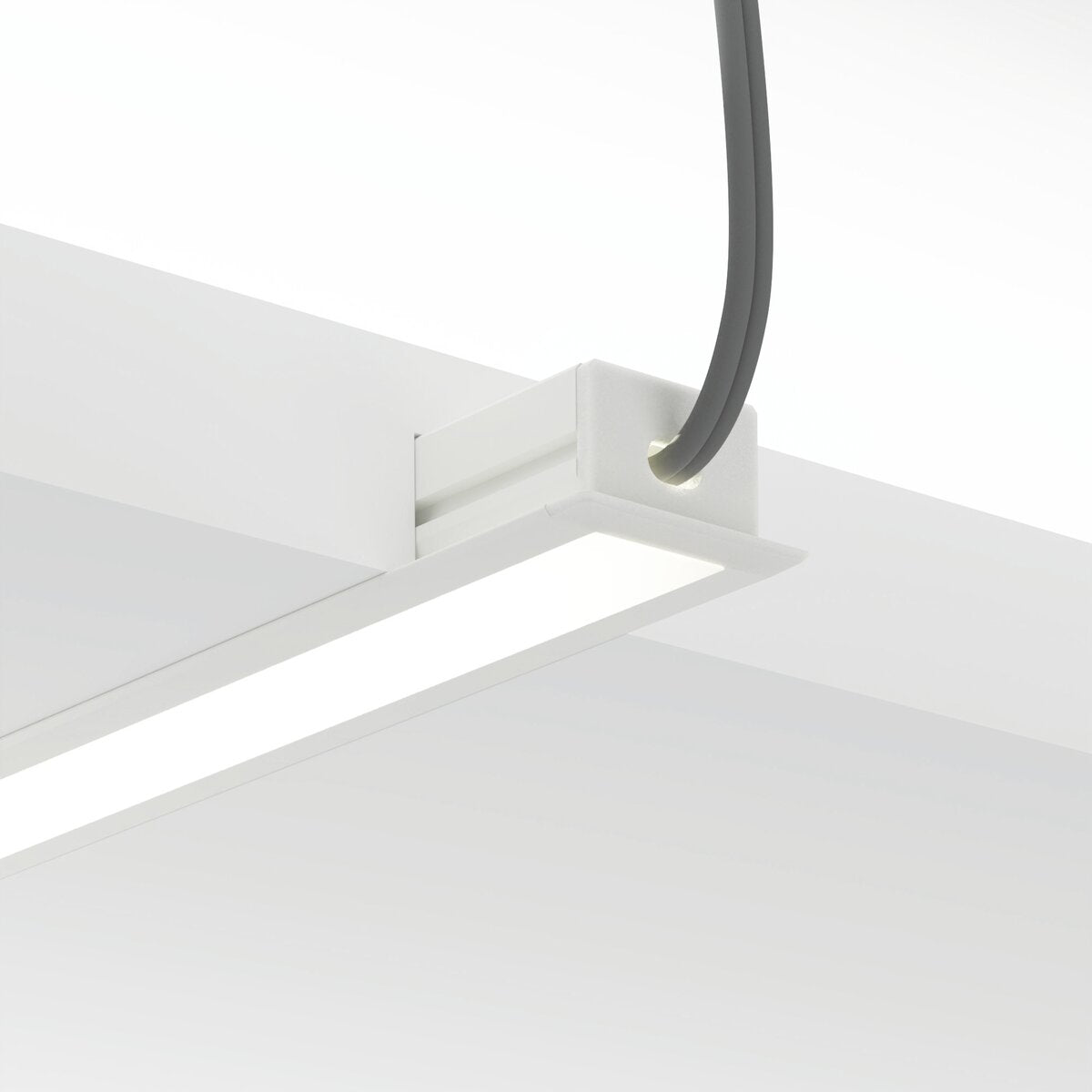 KLUŚ Endkappe mit Loch PDS-NK-OTW, weiß, ABS – Detail-/Anwendungsbild