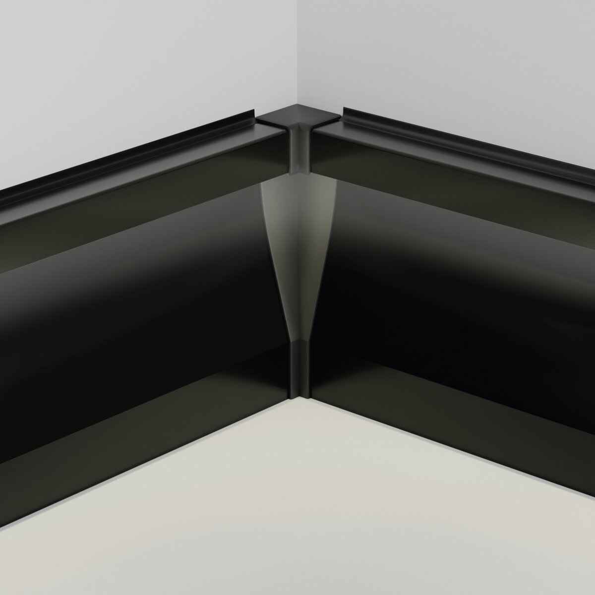 KLUŚ Endkappe OLIS-90W, schwarz, ABS – Detail-/Anwendungsbild