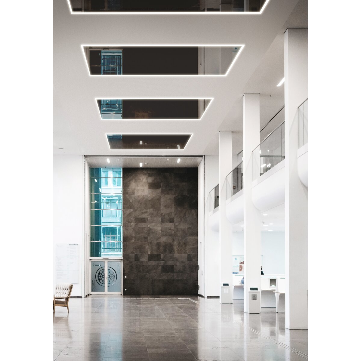 Profil FOLED-50, silber, nicht eloxiert – Anwendungs-/Detailbild