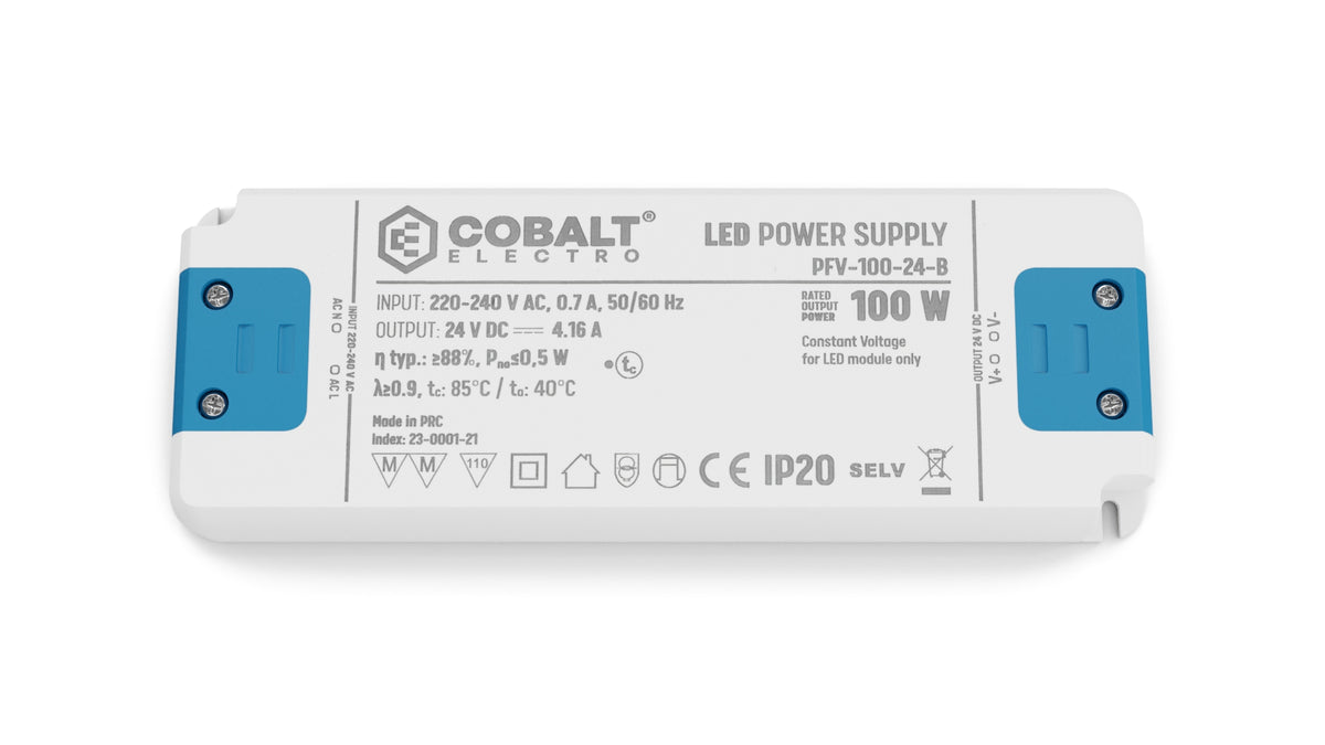 CobaltElectro LED-Netzteil 24V 100W IP20 – PFV B – Produktfoto