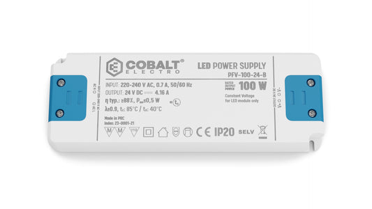 CobaltElectro LED-Netzteil 24V 100W IP20 – PFV B – Produktfoto
