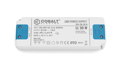 CobaltElectro LED-Netzteil 24V 30W IP20 – PFV B – Produktfoto