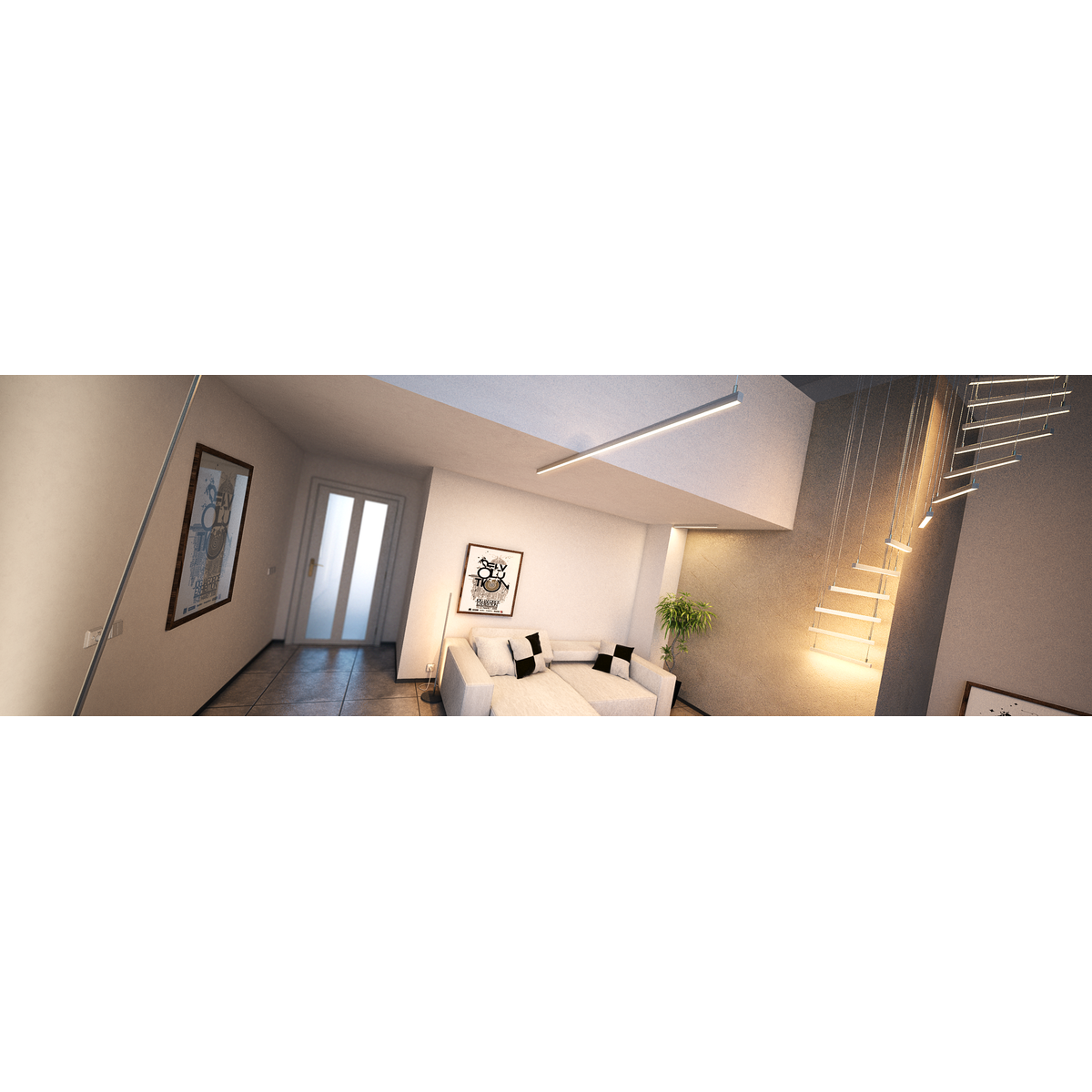 Profil 3035, silber eloxiert – Anwendungs-/Detailbild