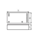 Digital LED Controller 12/24V RGB CCT IP20 Maßzeichnung