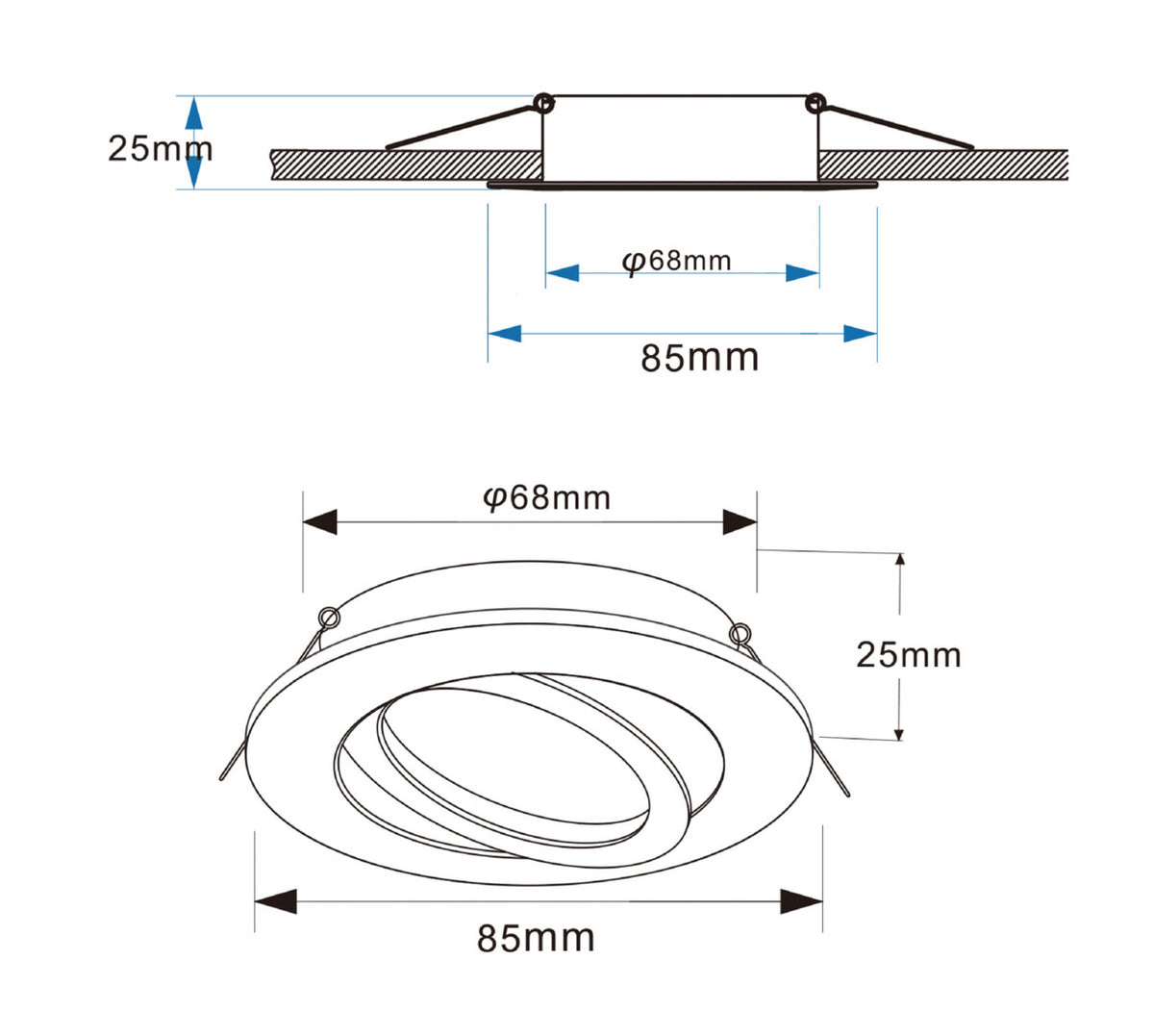 DEKO-LIGHT Samsola Round Technische Zeichnung | ALLE