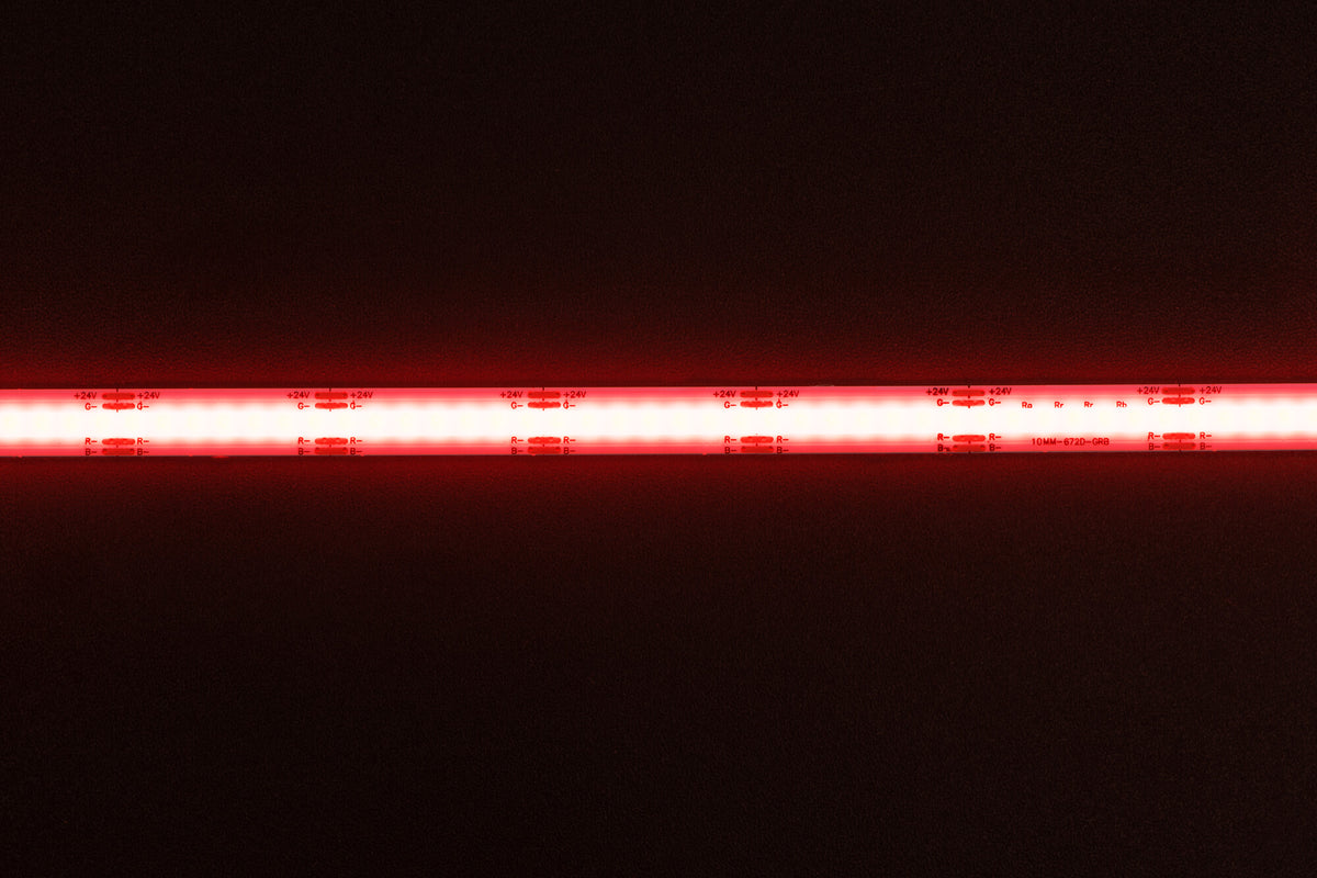 COB RGB LED Strip 24V 15W/m IP20 Länge 5m