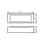 Kanlux TRETO IP67 24V 40W LED-Netzteil – Maßzeichnung