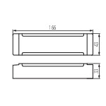 Kanlux TRETO IP67 24V 60W LED-Netzteil – Maßzeichnung