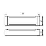 Kanlux TRETO IP67 24V 100W LED-Netzteil – Maßzeichnung