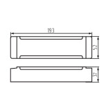 Kanlux TRETO IP67 24V 150W LED-Netzteil – Maßzeichnung