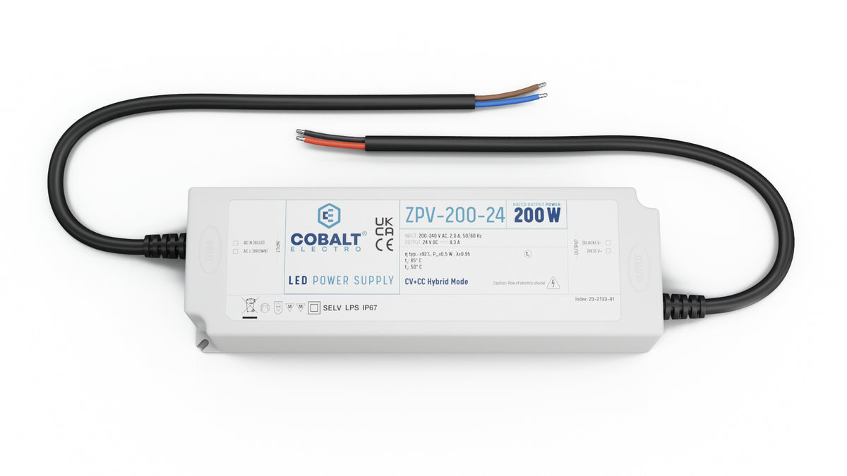 CobaltElectro ZPV LED-Netzteil 24V 200W IP67 – Produktfoto