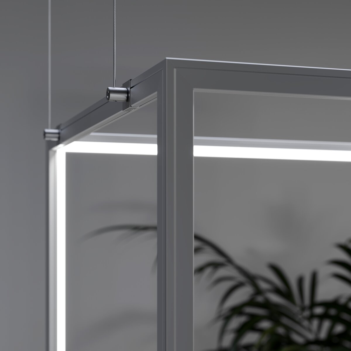 Profil 45-PLUS, silber eloxiert – Anwendungs-/Detailbild