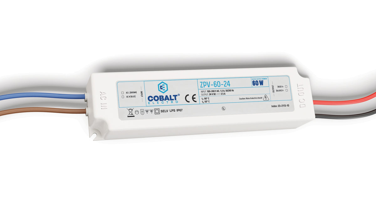 CobaltElectro ZPV LED-Netzteil 24V 60W IP67 – Produktfoto