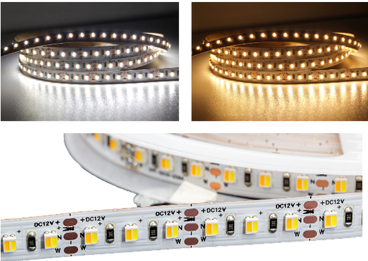 CCT LED Strip 24V 9,6W/m IP20 Länge 50m Produktfoto