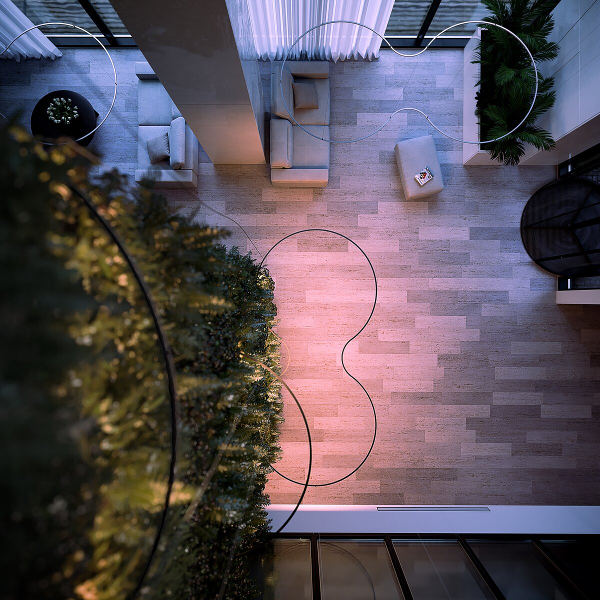Profil OPK-4, silber eloxiert – Anwendungs-/Detailbild