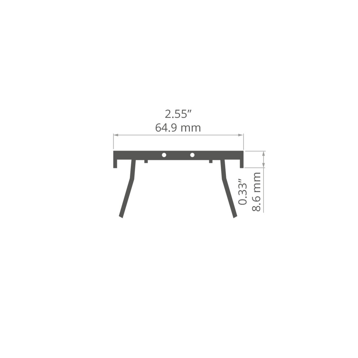 Profil MOD-MOS-50, silber, nicht eloxiert – Anwendungs-/Detailbild