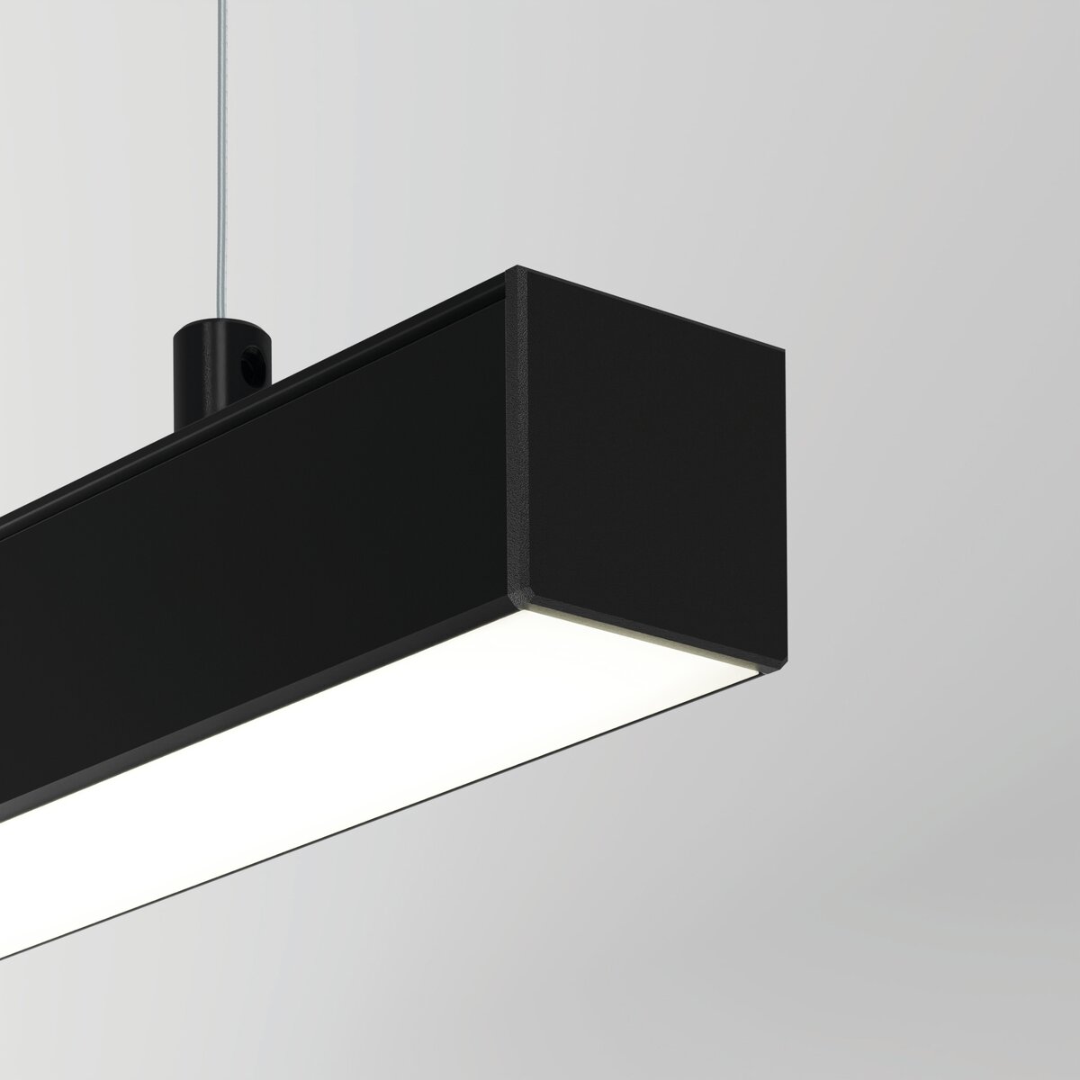 KLUŚ Endkappe LIPOD, schwarz, PP – Detail-/Anwendungsbild