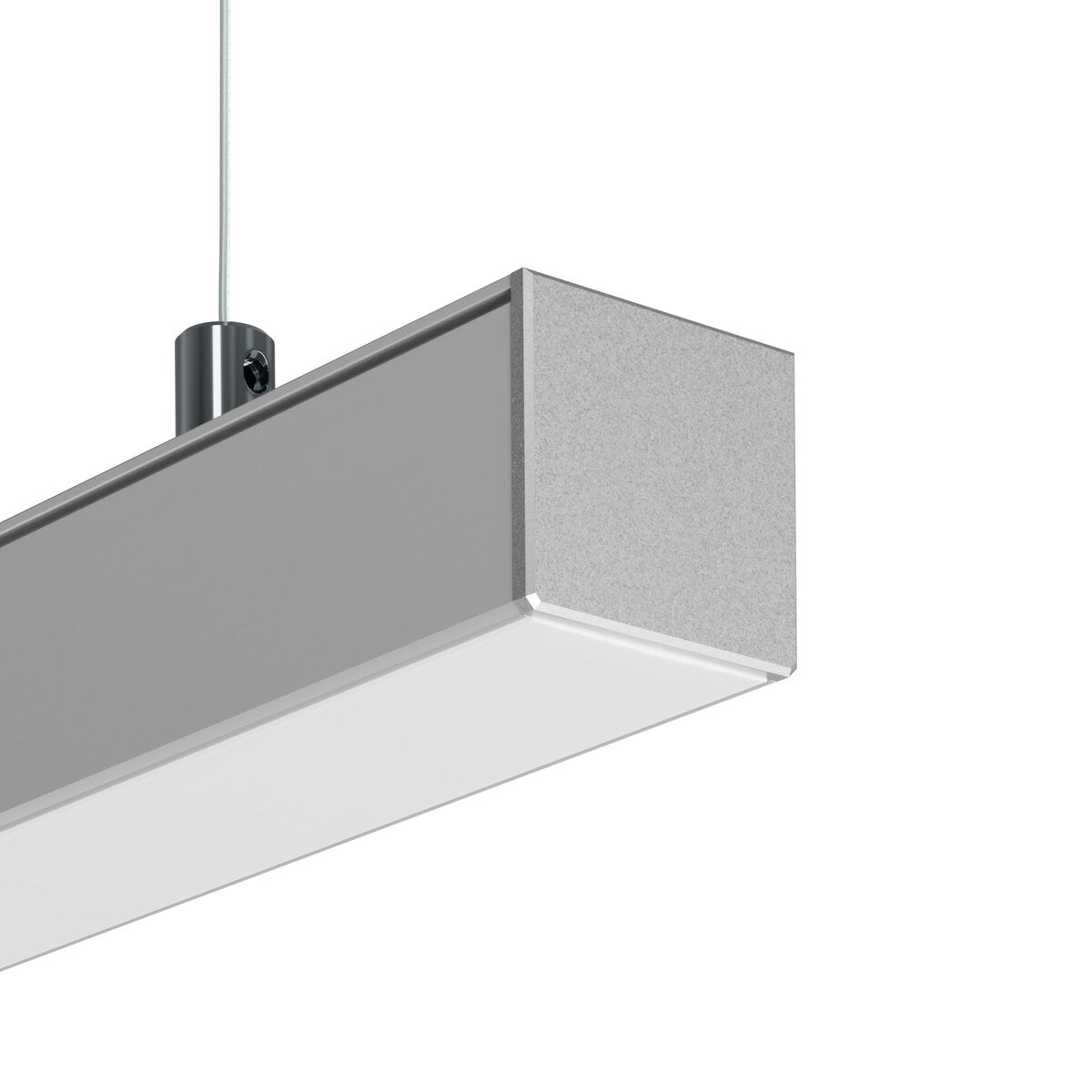 KLUŚ Endkappe LIPOD, silbern, PP – Detail-/Anwendungsbild