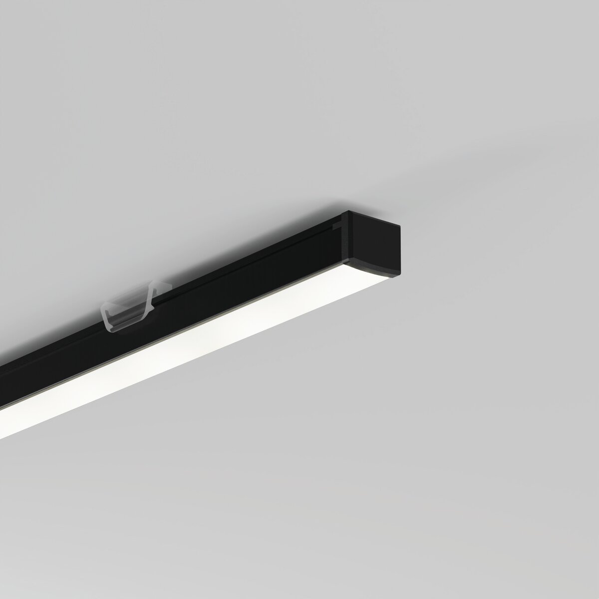 KLUŚ Endkappe PIKO, schwarz, ABS – Detail-/Anwendungsbild