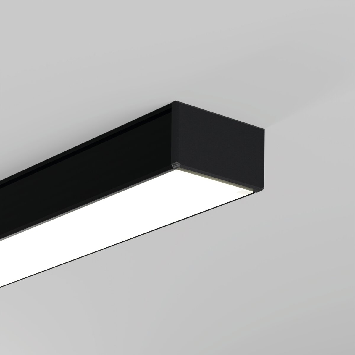 KLUŚ Endkappe GIZA-LL, schwarz, ABS – Detail-/Anwendungsbild