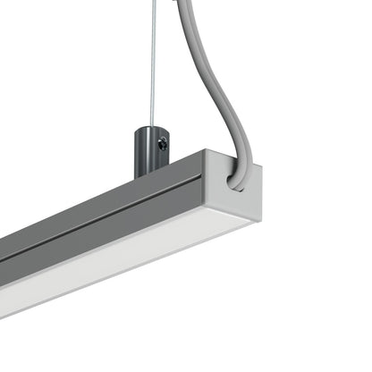 KLUŚ Endkappe mit Loch PDS-4-PLUS-OTW, grau, ABS – Detail-/Anwendungsbild