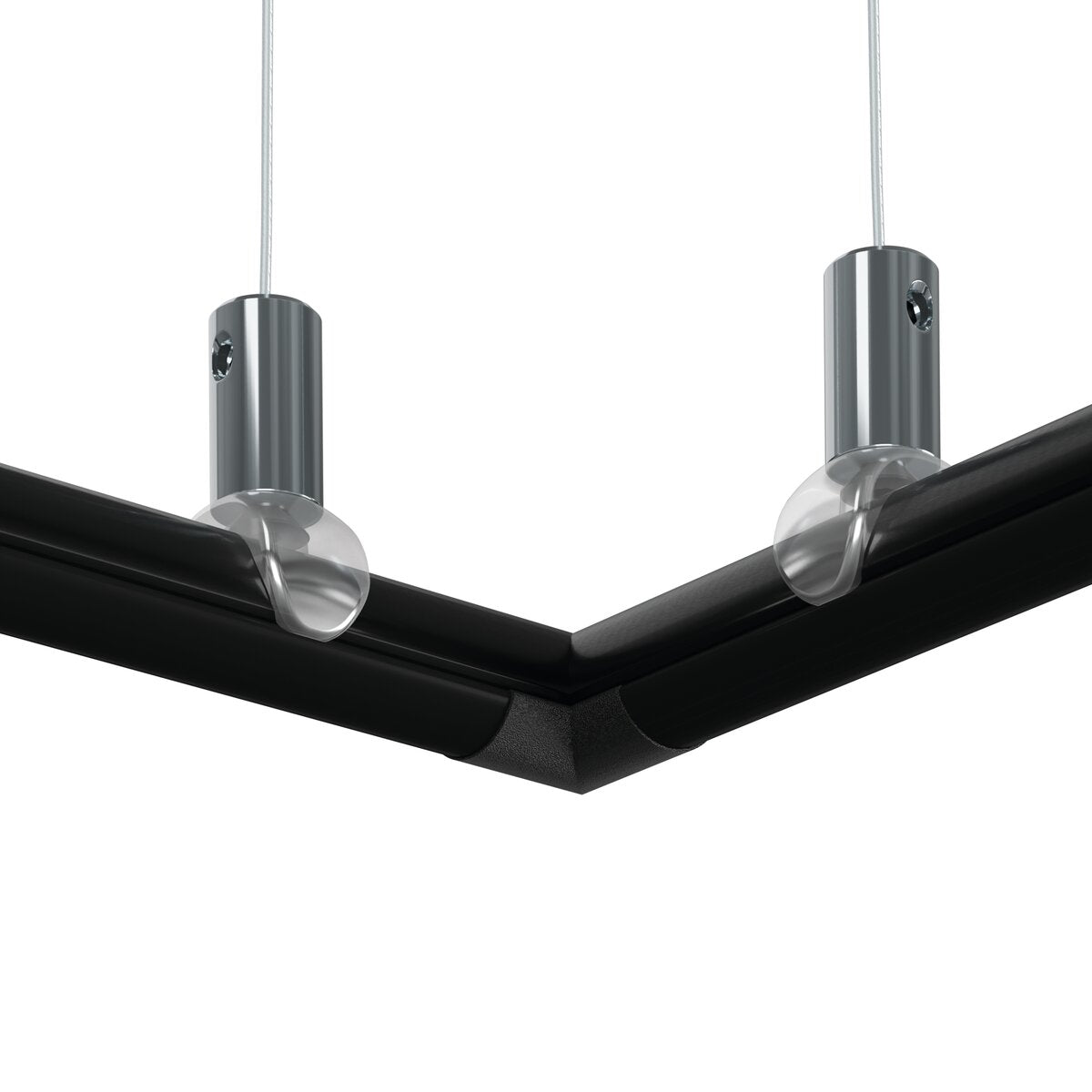 KLUŚ Endkappe PIKO-O-90, schwarz, PA12 – Detail-/Anwendungsbild