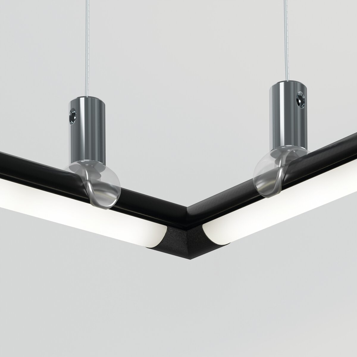 KLUŚ Endkappe PIKO-O-90, schwarz, PA12 – Detail-/Anwendungsbild