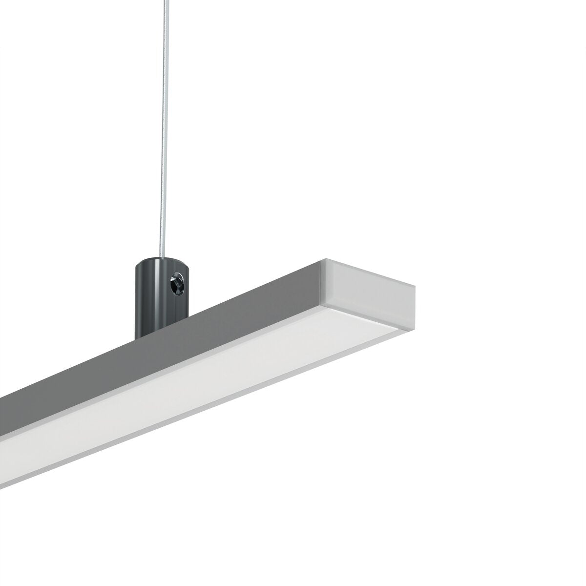KLUŚ Endkappe MICRO-PLUS, grau, PP – Detail-/Anwendungsbild