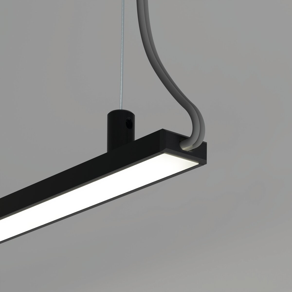 KLUŚ Endkappe mit Loch MICRO-PLUS-OTW, schwarz, PP – Detail-/Anwendungsbild