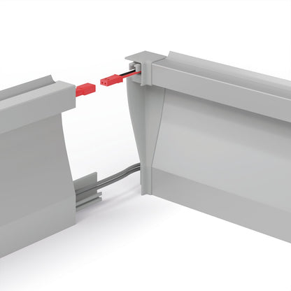 KLUŚ Endkappe OLIS-90W, grau, ABS – Detail-/Anwendungsbild