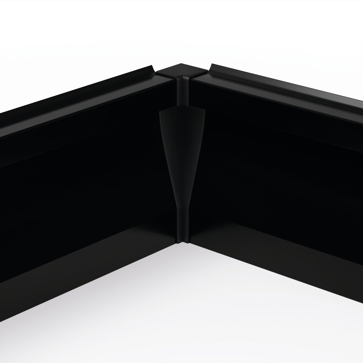 KLUŚ Endkappe OLIS-90W, schwarz, ABS – Detail-/Anwendungsbild
