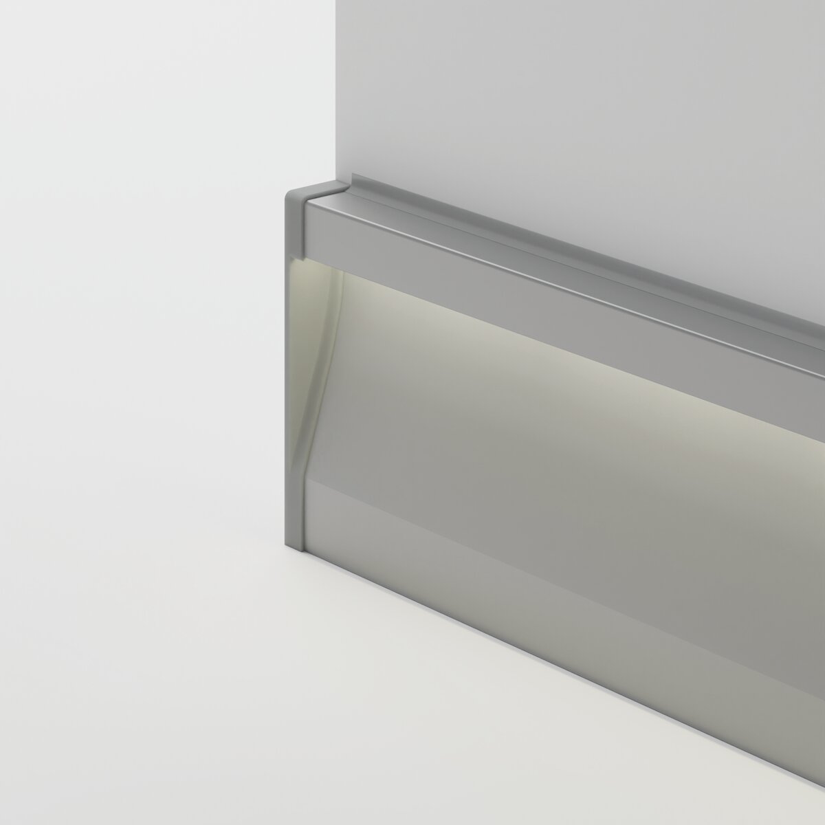 KLUŚ Endkappe OLIS-L, grau, ABS – Detail-/Anwendungsbild