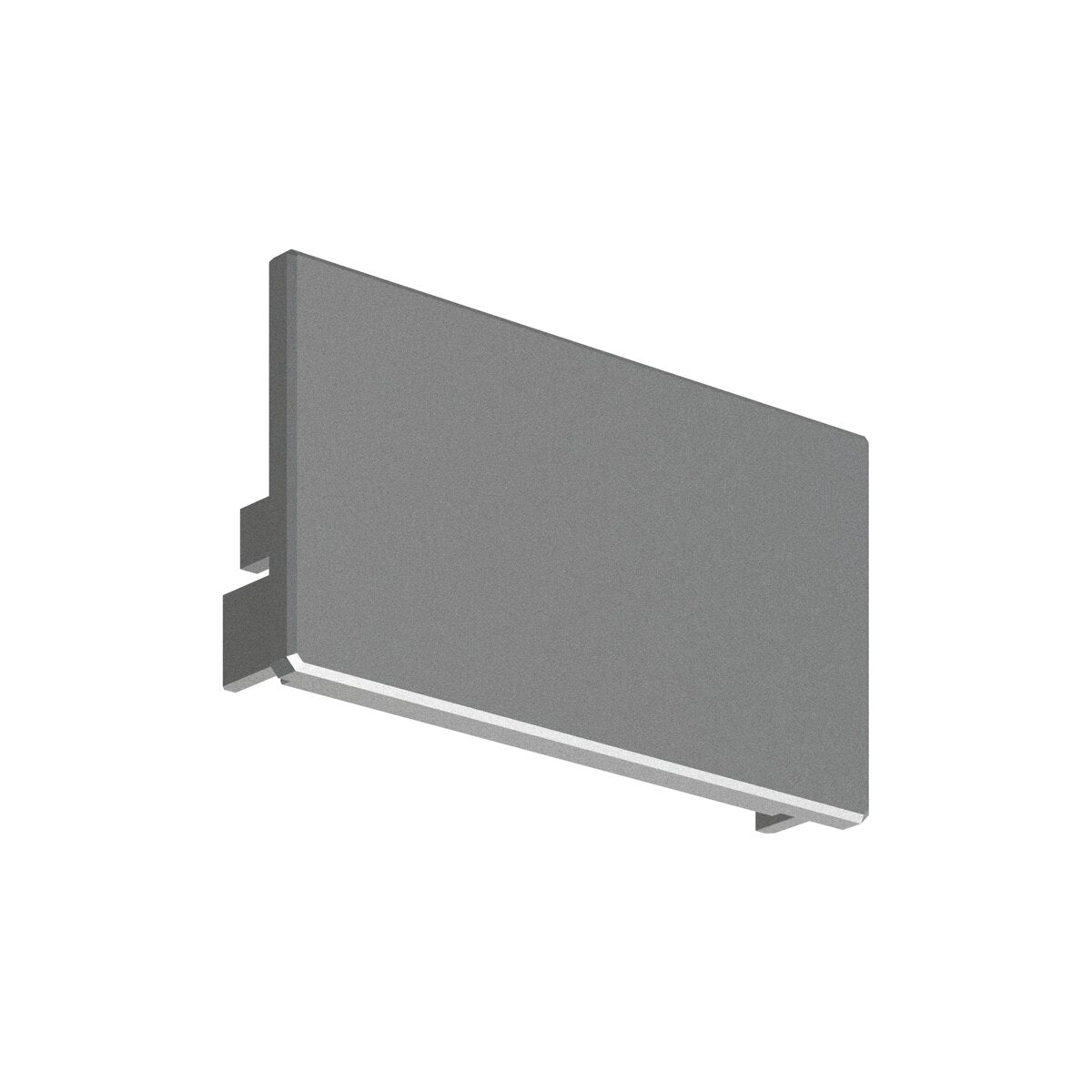 KLUŚ Endkappe BOX-M, silbern, ABS – Produktbild