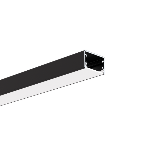 Profil GLAZA-LL, schwarz eloxiert – Produktbild