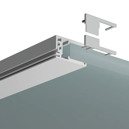 KLUŚ Endkappe KRAV-810, grau, PP – Detail-/Anwendungsbild