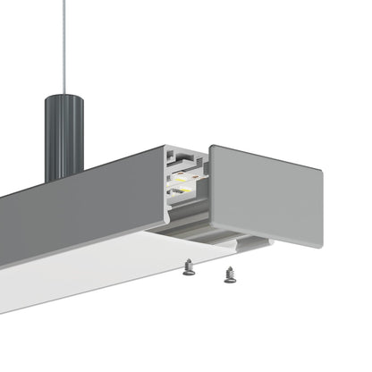 KLUŚ Endkappe LIPOD-50, grau, ABS – Detail-/Anwendungsbild