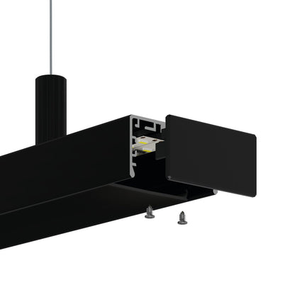 KLUŚ Endkappe LIPOD-50, schwarz, ABS – Detail-/Anwendungsbild