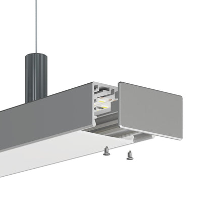 KLUŚ Endkappe LIPOD-50, silbern, ABS – Detail-/Anwendungsbild