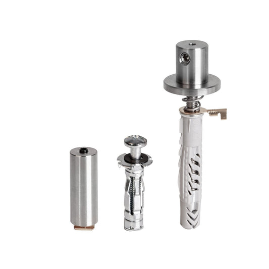 KLUŚ Befestigungsset PUSZ-ZM-1, silbern, rostfreier Stahl, Aluminium – Produktbild
