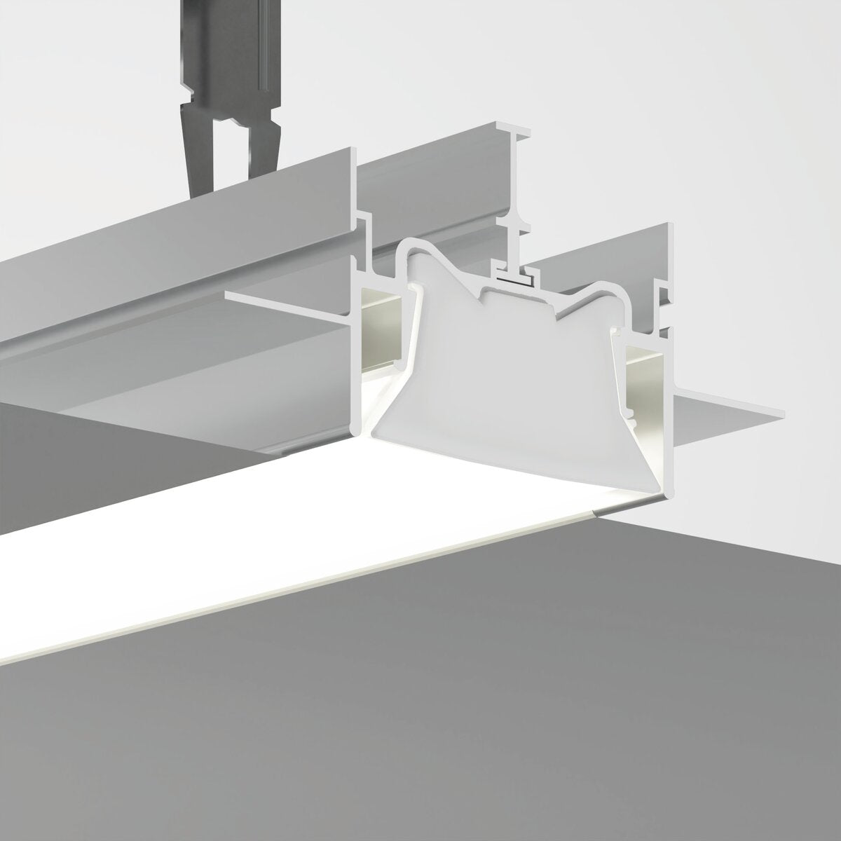 Profil FOLED-50, silber, nicht eloxiert – Anwendungs-/Detailbild