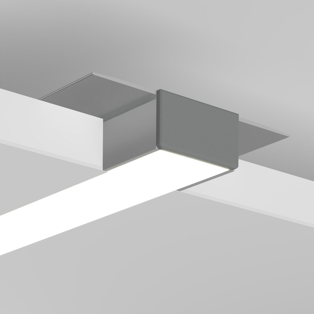 KLUŚ Endkappe GIZA-LL, grau, ABS – Detail-/Anwendungsbild