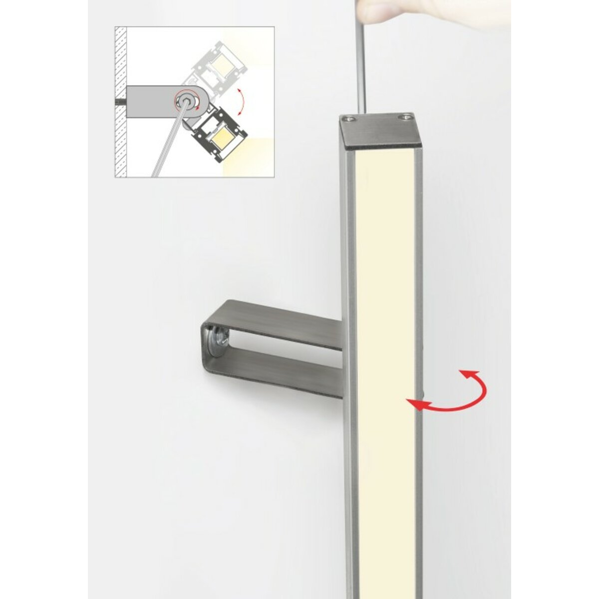 KLUŚ Befestigungsclip HR-OPTI-75 – Detail-/Anwendungsbild
