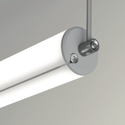 KLUŚ Endkappe mit Stromversorgung JAZ-DUO-N, grau, ABS, rostfreier Stahl – Detail-/Anwendungsbild