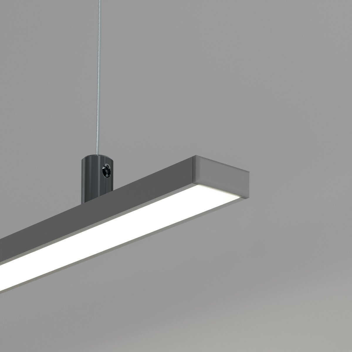 KLUŚ Endkappe MICRO-PLUS, grau, PP – Detail-/Anwendungsbild