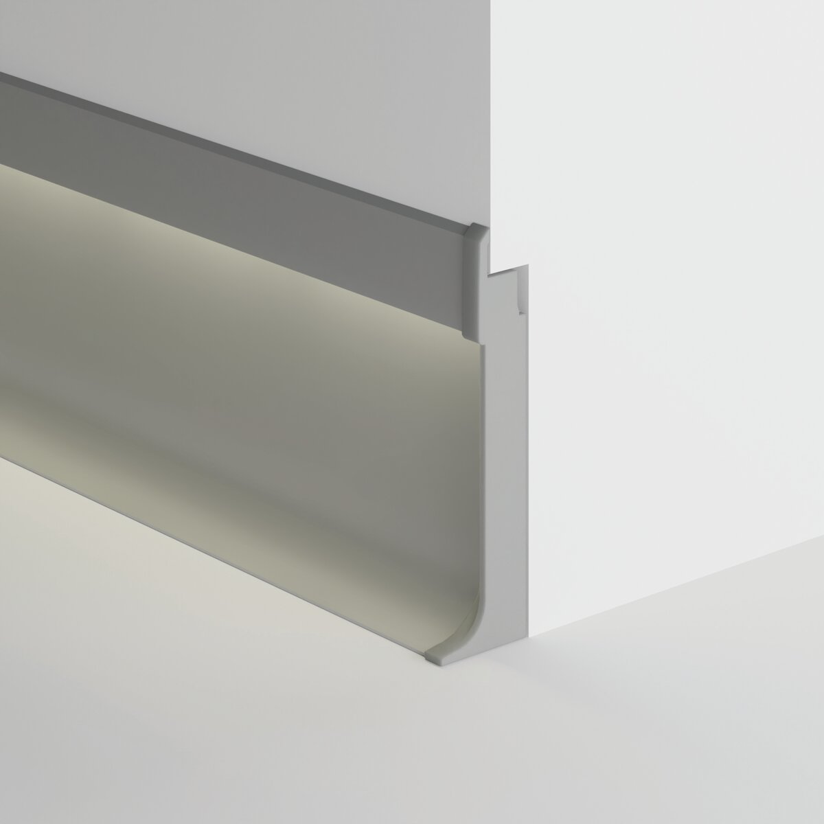 KLUŚ Endkappe OLIS-K-P, grau, ABS – Detail-/Anwendungsbild