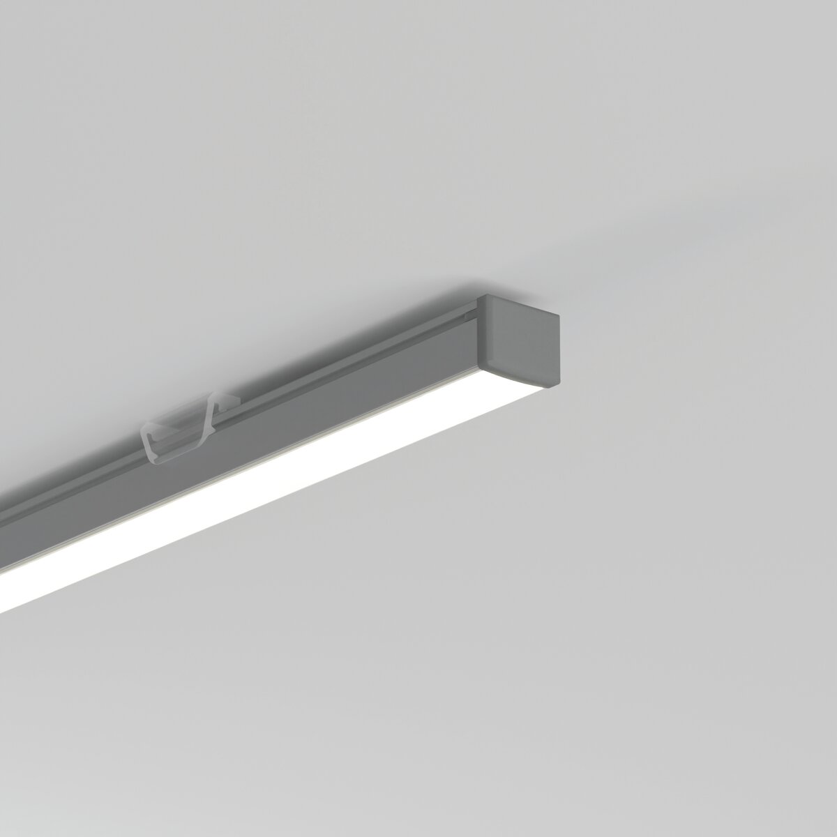 KLUŚ Endkappe PIKO, grau, ABS – Detail-/Anwendungsbild