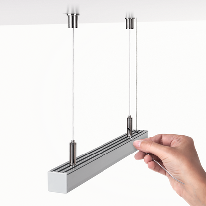 KLUŚ Befestigungsset RD-1, schwarz, Messing – Detail-/Anwendungsbild