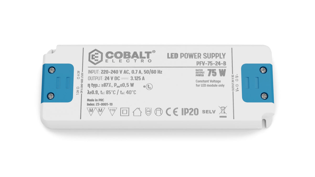 CobaltElectro LED-Netzteil 24V 75W IP20 – PFV B – Produktfoto