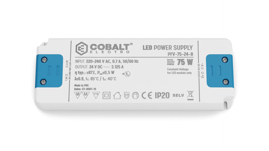 CobaltElectro LED-Netzteil 24V 75W IP20 – PFV B – Produktfoto